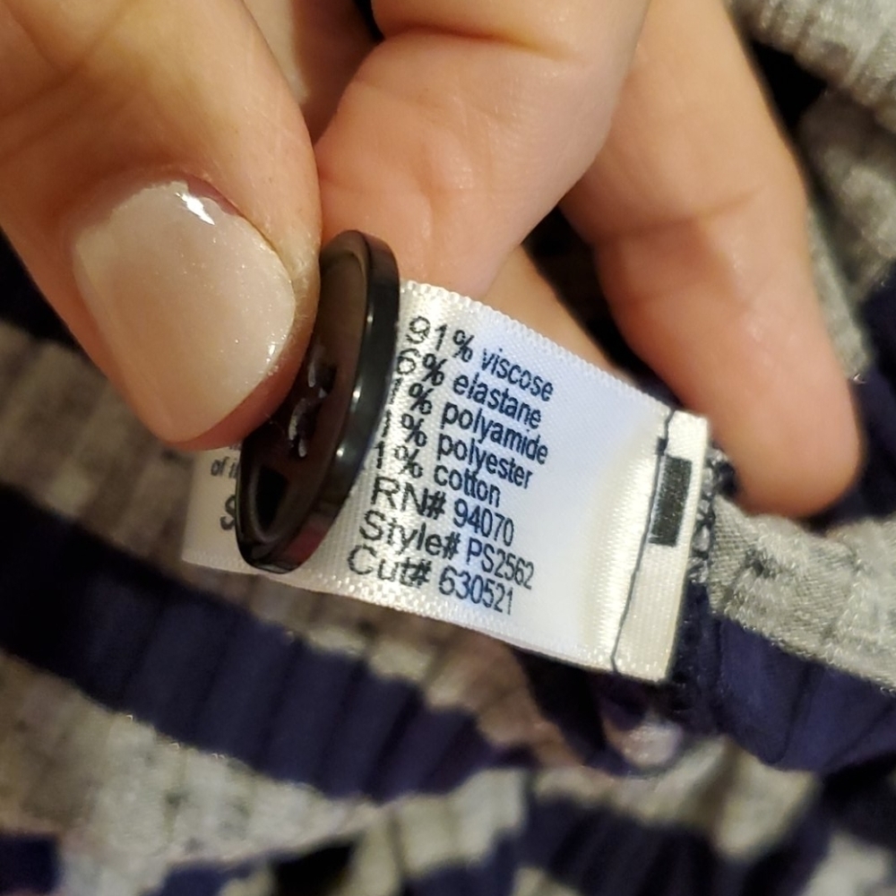 THREE Dots Poorboy Ribbed Long Sleeve Button Top - Picture 8 of 10